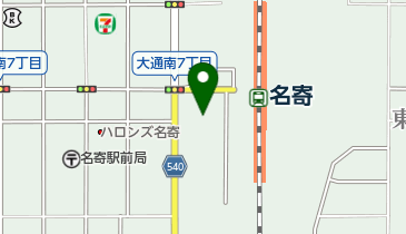 名寄商工会議所の地図画像