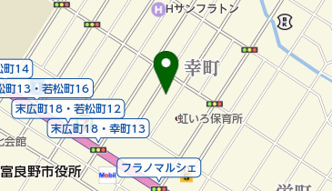 さらさ富良野の地図画像