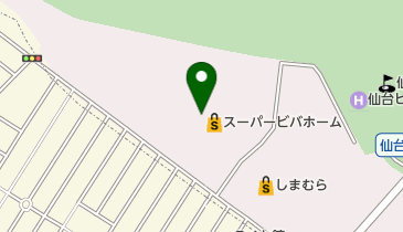ビバペッツ仙台中山店の地図画像