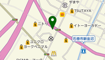 弐萬圓堂石巻蛇田店の地図画像