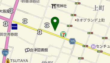 上野ドライクリーニング店の地図画像
