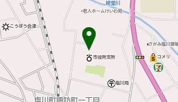 喜多方市 塩川公民館の地図画像