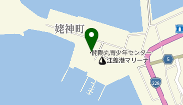 江差町観光情報案内所の地図画像