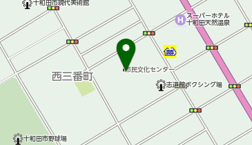 十和田市役所 市民文化センター・生涯学習センターの地図画像