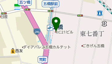 ココカラ五橋の地図画像