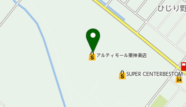とみおかクリーニングアルティモール東神楽店の地図画像