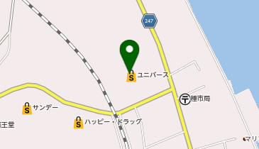 ユニバース種市店の地図画像