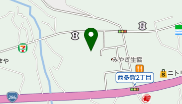 仙台市 西多賀児童館の地図画像