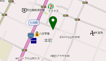 一本堂山形七日町店の地図画像