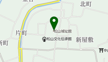 酒田市 松山城址館の地図画像