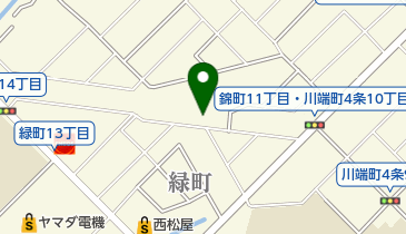 電気店きんでんの地図画像