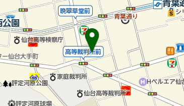 丸善雄松堂株式会社仙台支店の地図画像