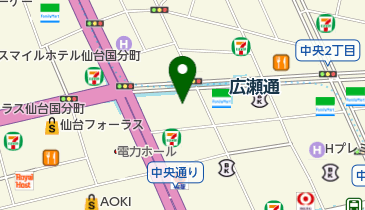 エスパスタグホイヤー仙台の地図画像