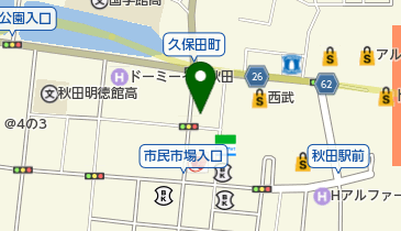 ECCジュニア秋田センターの地図画像