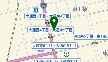 ピザ・テン・フォー士別店の地図画像