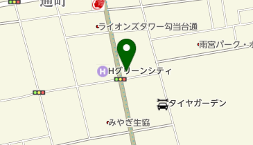 髪染館の地図画像