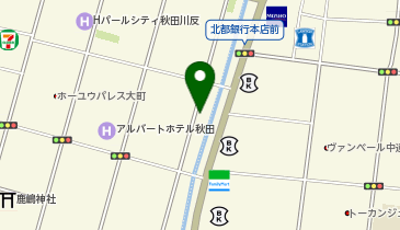 郷土料理秋田杉の地図画像