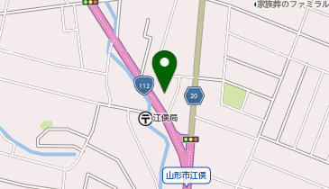 フラット7山形江俣店の地図画像