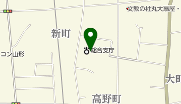 置賜総合支庁西置賜地域振興局 総合案内・夜間休日受付の地図画像