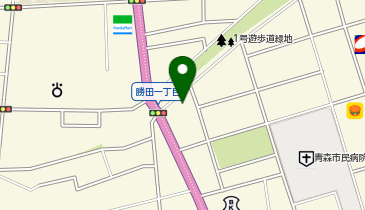 青森市役所 市民部 人権男女共同参画課 働く女性の家・アコールの地図画像