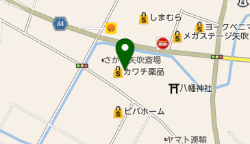 てて整骨院矢吹店の地図画像