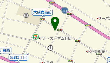 聖母学園事務局の地図画像