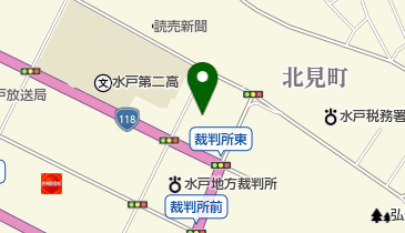 水戸キリストの教会の地図画像