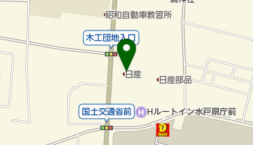 茨城日産自動車株式会社 水戸千波店の地図画像