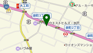 SUGIMOTO美容室水戸店の地図画像