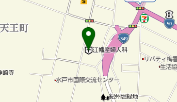 江幡産婦人科病院歯科の地図画像
