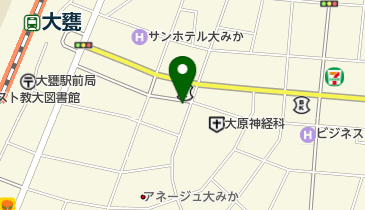 大みか動物病院の地図画像