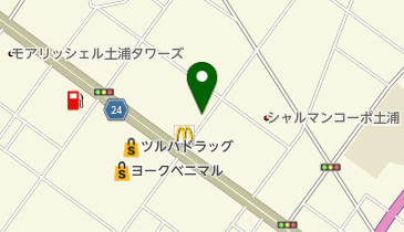 土浦ケアセンターそよ風の地図画像