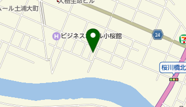 菊地川魚店の地図画像