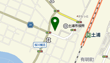土浦市立 障害者自立支援センターの地図画像