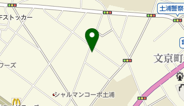 土浦市立 武道館の地図画像