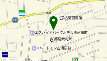 古河カトリック教会の地図画像