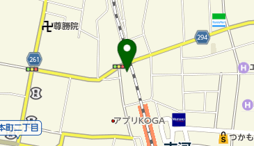 奈良質店の地図画像