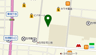 古河あかやまテニスクラブの地図画像