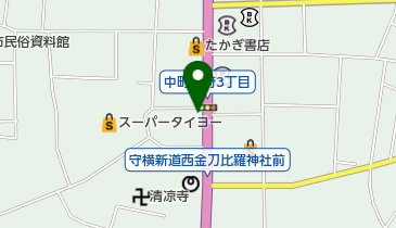 すがや化粧品店の地図画像