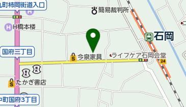 おかだ呉服店の地図画像