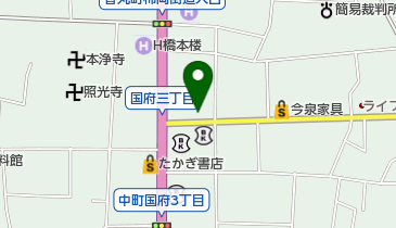 古谷野時計店の地図画像