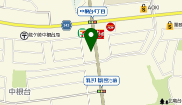 忍家竜ヶ崎ニュータウン店の地図画像
