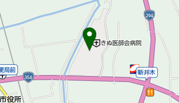 常総市休日夜間急患センターきぬ医師会病院内の地図画像