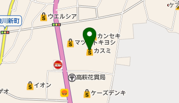 レインボーチェーン カスミ高萩店の地図画像