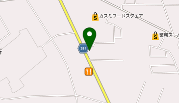 有限会社藤川モータースの地図画像