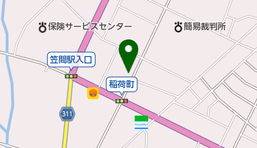 ハタオカ工芸の地図画像