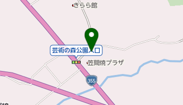 陶芸館の地図画像