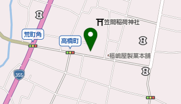 稲荷物産店の地図画像