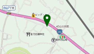 五木田クリーニング店の地図画像