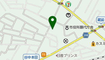 取手市商工会藤代支所の地図画像